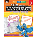 Shell Education Shell Education 180 Days of Language Book, Grade 3 51168